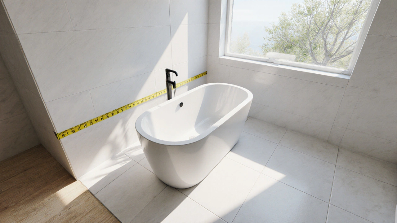 Abstand einer freistehenden Badewanne zur Wand - Richtwerte und Praxis‑Tipps