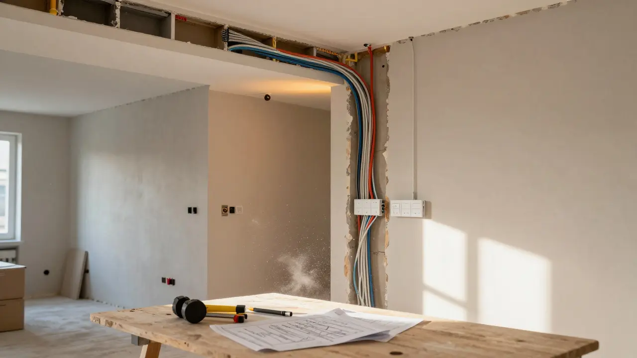 Smart-Home-Vorbereitung bei der Hausrenovierung: Leitungen und Leerrohre richtig planen