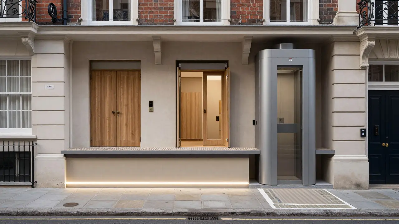 Drei Ebenen der Barrierefreiheit in einem denkmalgeschützten Gebäude: kleine Hilfsmittel, reversible Umbauten und ein interner Aufzug.