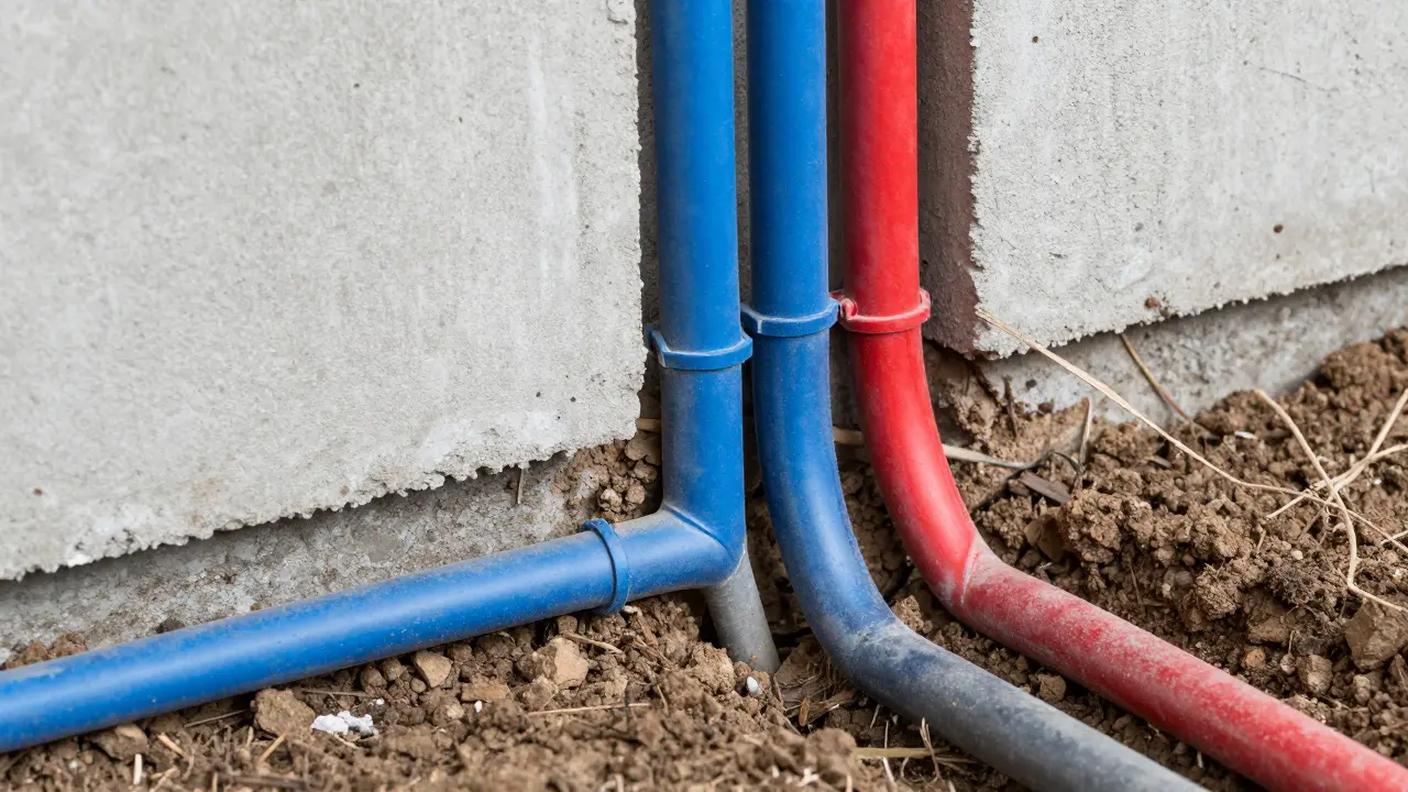 Bündelung von Strom-, Wasser- und Internetleitungen in einem gemeinsamen Graben