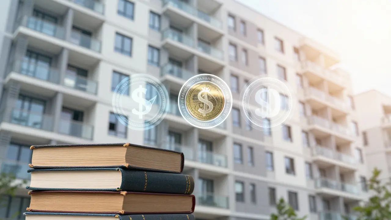 Visuelle Metapher für Immobilienverlustberechnung und Zeitlinie