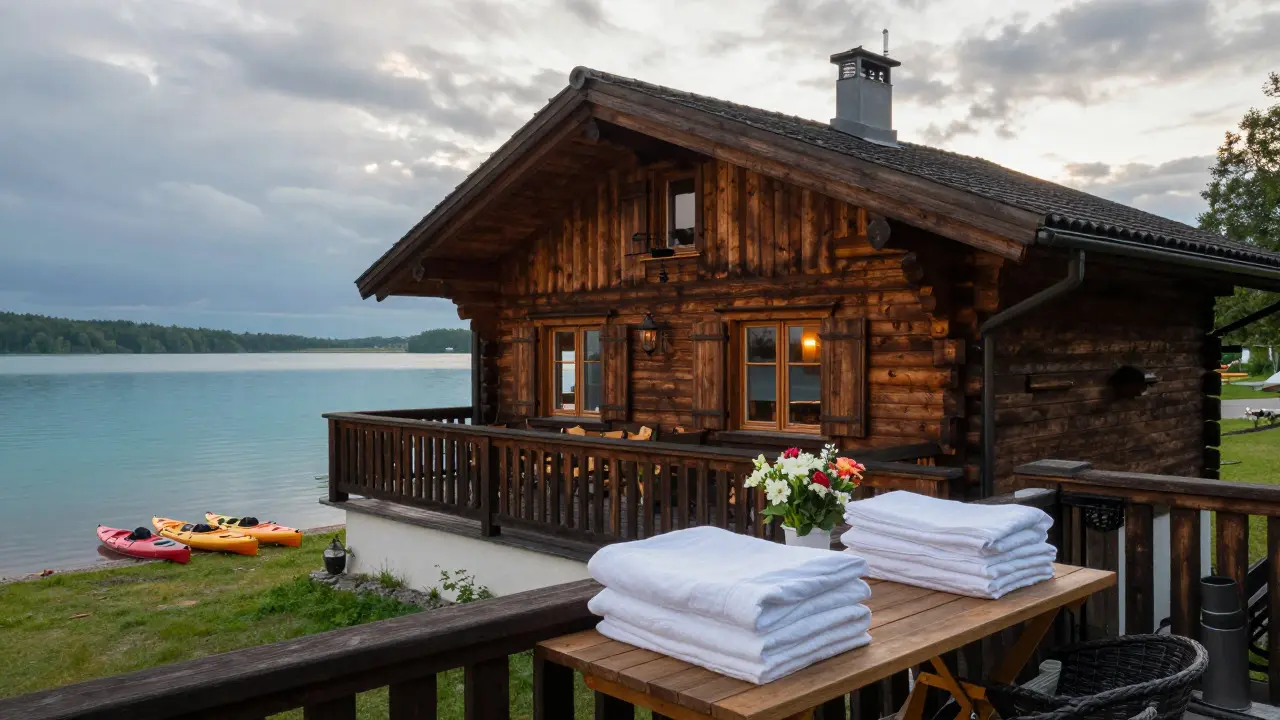 Gemütliches Chalet am See in der Mecklenburgischen Seenplatte